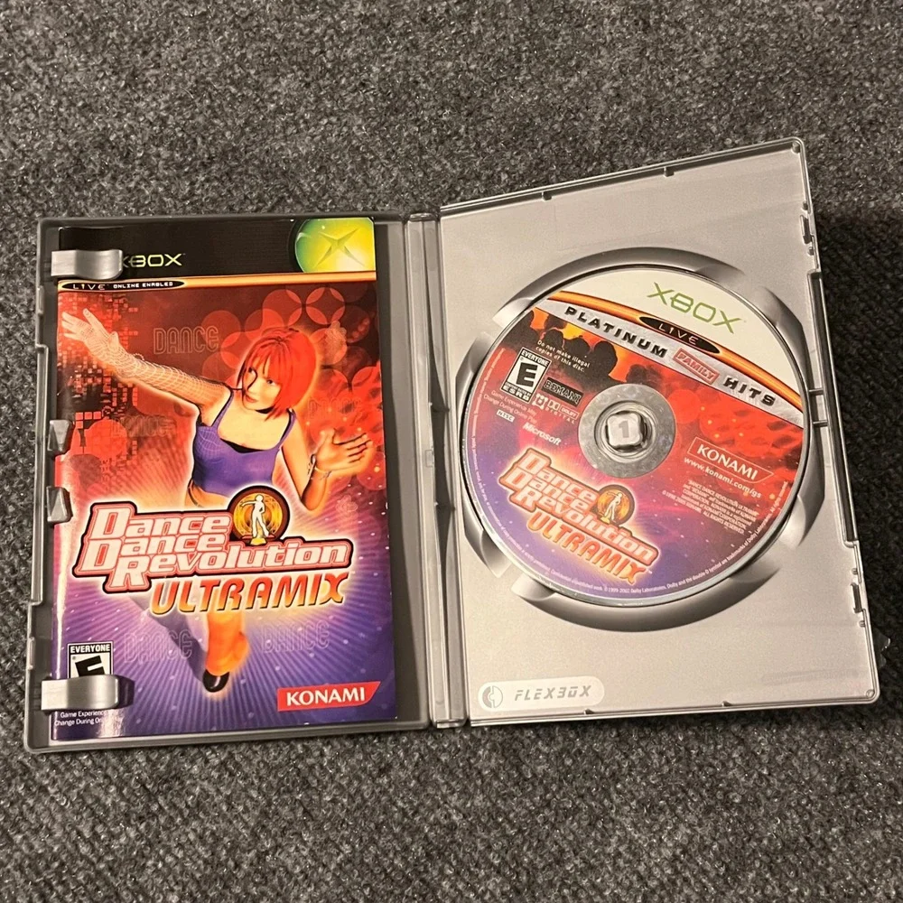Dance Dance Revolution Ultramix Xbox Platinum Family Hits Konami CIB Complete